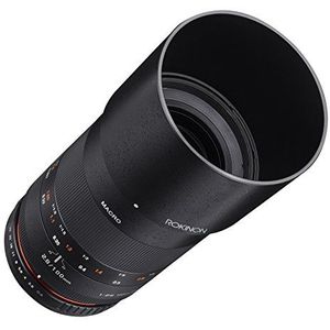 Rokinon Full Frame F2.8 ED UMC 100 mm macro-telelens voor Fuji X camera met verwisselbare lens