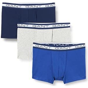 GANT Basic Trunk 3-pack boxershorts voor heren, verpakking van 3 stuks, Lichtgrijs chinees