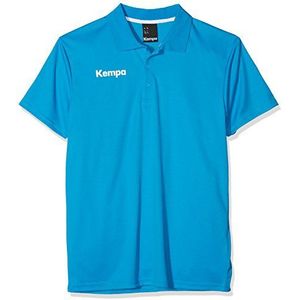 FanSport24 Kempa Poloshirt voor heren, handbal, blauw