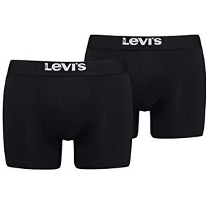 Levi's Solid Basic Boxershorts voor heren, zwart.