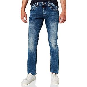 Timezone Eduardotz Slim Jeans voor heren, blauw (White Aged Wash 3201)