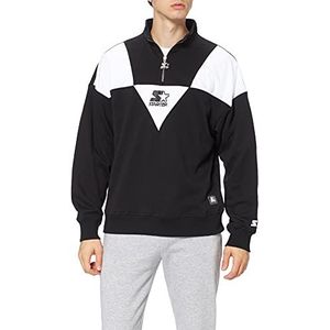 STARTER BLACK LABEL Troyer Triangelpullover voor heren, Zwart/Wit