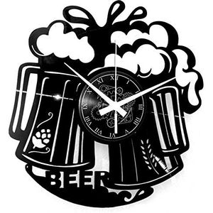 Instant Karma Clocks Bier Vinyl Wandklok voor Bar Barman Pub Taverne Brouwerij