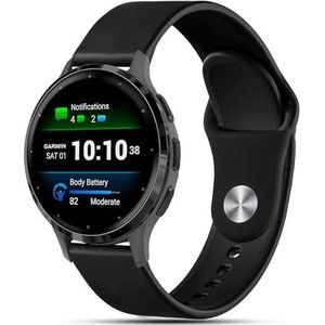 VELULYX Siliconen armband compatibel met Garmin Vivoactive 4S/Venu 2S/Venu 3S/Vivomove 3S, sportarmband 18 mm voor Fossil Ladies Gen 6/Gen 5E/Fossil Ladies Q Venture HR Gen 4/Withings Steel HR 36 mm,