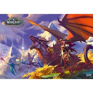 Good Loot World of Warcraft Dragonflight Alexstrasza Game Artwork puzzel voor volwassenen en tieners, 1000 stukjes, geïnspireerd op computerspel, 69 x 48 cm