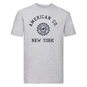 AMERICAN COLLEGE USA Uniseks T-shirt voor kinderen, jongens en meisjes, uniseks, kinderen, 1 stuk, Indigo