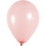 23 cm ballonnen, roze, rond, 10 stuks.