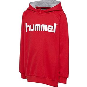 Hummel Katoenen logo met capuchon voor kinderen, Rood