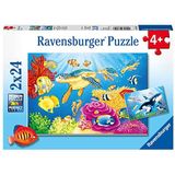 Ravensburger 7815 Colorful Underwater World puzzel, 2 x 24 stuks