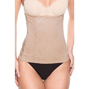 Maidenform Take Inches Off - Taille Nipper Damesmantel met hoge taille, platte buik-effect (1 stuk), Beige (Body Beige T5f)