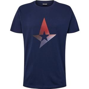 hummel Branch Big Star Marine Tee S/S T-shirt, bleu marine, S
