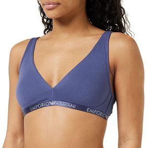 Emporio Armani Women's Basic Cotton Bra Soutien-gorge pour femme, Denim, S