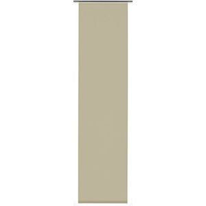 GARDINIA Paneelgordijn (1 stuk), schuifgordijn, ondoorzichtig, taupe, stof Entry, 60 x 245 cm (b x h)
