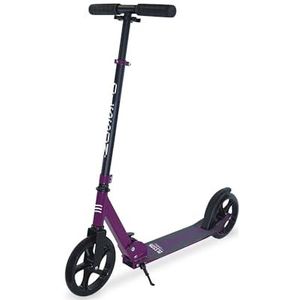 OLSSON and Brothers Scooter HOPP 360° draaibaar stuur met verstelbare hoogte (77-98 cm), 50% aluminium frame en klapstaal, wielen 200 mm PU, ABEC 9 lagers, staande achterrem, goedgekeurd