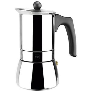 MAGEFESA Genova - Het MAGEFESA Genova koffiezetapparaat is gemaakt van 18/10 roestvrij staal, geschikt voor alle soorten keuken. Eenvoudige reiniging (10 kopjes)