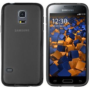 mumbi Beschermhoesje compatibel met Samsung Galaxy S5 mini zwart transparant