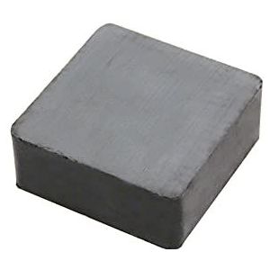 Magnet Expert kwaliteit ferriet magneet, C8, 50 x 50 x 20 mm, 6,8 kg, grijs, 15 x 10 x 3 cm