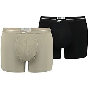 PUMA Gentle Retro Boxershort voor heren, cement combo