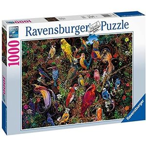 Ravensburger Puzzel, puzzel 1000 stukjes, kleurrijke vogels, puzzels voor volwassenen, dierenpuzzel, Ravensburger puzzel - hoogwaardige print
