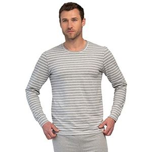 greenjama T-shirt à manches longues pour homme, gris, XXL
