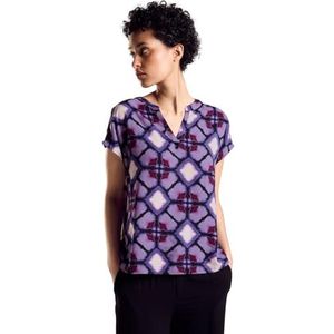 Street One A344806 Zomerblouse voor dames, Bellflower Lilac