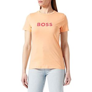 BOSS C_elogo_5 T-shirt voor dames, Oranje 833