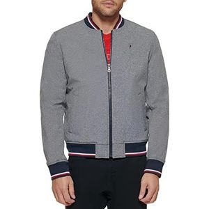 Tommy Hilfiger Performance Poly Midlength heren regenjas Soft Shell grijs gemêleerd XXL, Zachte hoes in grijs gemêleerd