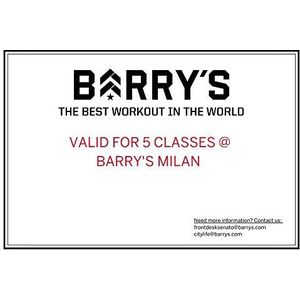 BARRY'S MILAN 5 klassen verpakking