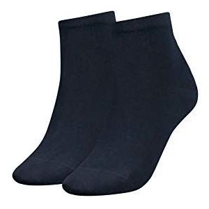 Tommy Hilfiger Dames sokken (2 stuks), Blauw (Midnight 563).