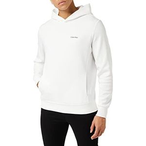 Calvin Klein Sweatshirt met capuchon voor heren, helder wit, maat M, Helder Wit