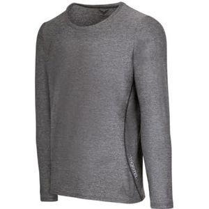 Trigema heren sportshirt microvezel, Zwart/Veelkleurig