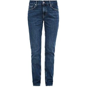 s.Oliver Dames Slim Jeans 04.899.71, Denim Blue Sretched, 36W / 32L, Denim Blue Sretched