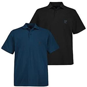 JP 1880 Piquee poloshirt met maat poloshirt voor heren, Midnight London