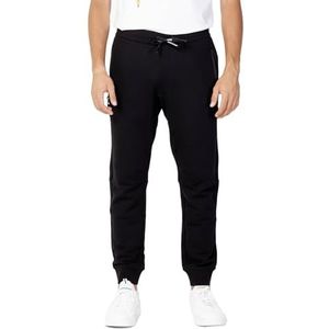 Armani Exchange Joggingbroek met trekkoord en zakken met ritssluiting, casual broek voor heren, zwart.