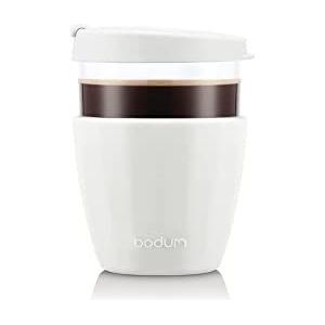 JOYCUP 12091-913 glazen beker met deksel en siliconen hoes 0,4 l