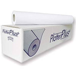 Plotter rollen, 91,4 x 50 m, wit papier, 90 g, 4 rollen