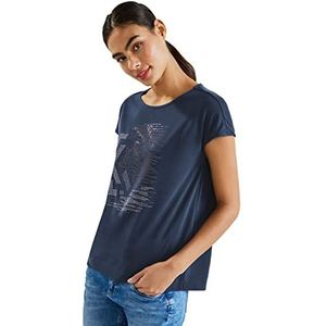 Street One A319621 T-shirt voor dames, Donkerblauw