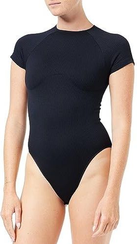 Sloggi Dames Sloggi Ever Infused Aloë St Sleeve Body 01, zwart.