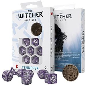 Q-Workshop WYE1B - The Witcher Dice Set: Yennefer - Lilac and Gooseberries (7), 295,0 x 295,0 x 85,0 mm