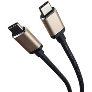 PremiumCord USB-C 3.2 Gen 1 m aansluitkabel, SuperSpeed datakabel tot 5 Gbit/s, snel opladen tot 2 A, USB 3.2 generatie, 1 x type C-aansluiting, kleur zwart, aluminium behuizing, lengte 1 m