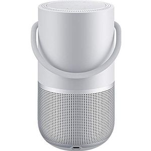 Bose 829393-2300 draagbare Smart Speaker met geïntegreerde Alexa stembesturing, zilver
