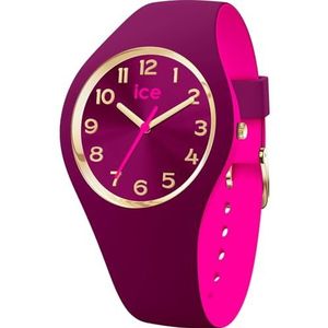 Ice-Watch - ICE Duo Chic - Dameshorloge met siliconen armband (Small), Rood, riem