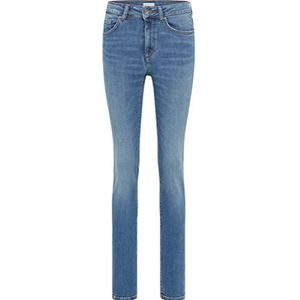 MUSTANG Shelby dames slim jeans medium blauw 402 25W / 30L, middenblauw 402