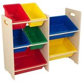 KidKraft Kids Storage, MDF-plaat, meerkleurig, 84 x 30 x 74 cm