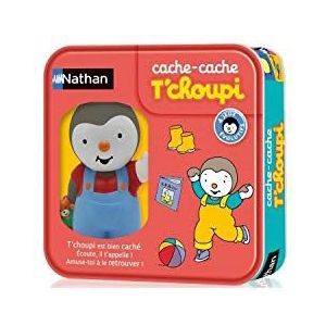Nathan - Verborgen T'choupi – elektronisch spel met sprekende figuur – educatief spel en uitbreidbaar – luisteren, plezier en vind T-choupi – 4 spelletjes, schaalbaar – voor kinderen van 1 tot 5 jaar