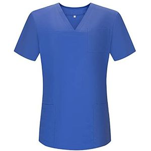 MISEMIYA - Elastisch Kasaca SE-ORA Strategische Uniform Clinica ziekenhuistanden, dierenarts, hotellerie – Ref.G718, koningsblauw, M, Royal Blauw