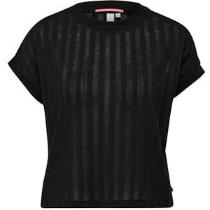 QS Dames T-shirt met patroonstructuur, 9999, S, 9999, S