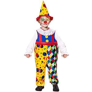Widmann - Clown-kostuum voor kinderen, jongens, 07550, meerkleurig, 104