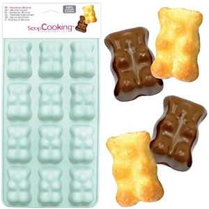 Scrapcooking - Siliconen Mal - Teddy Beer - Marshmallow