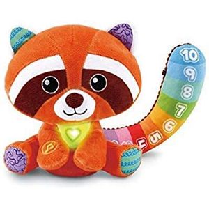 VTech - Noa Account met mij, pluche dier panda rood baby interactief en muzikaal, ontdek cijfers, kleuren, emoties, sensorisch ontwaken speelgoed, cadeau voor baby's vanaf 6 maanden - inhoud in het